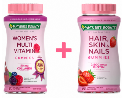 Gomitas multivitaminicas + Pelo, piel y uñas Biotin 2,500mcg